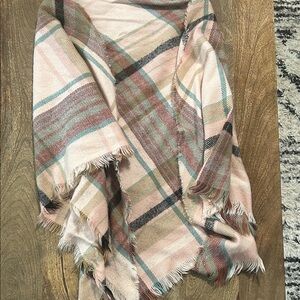 David and Young Multicolor Fringe Scarf